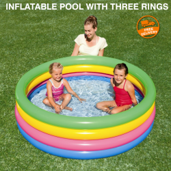 Intex Inflatable Pool With Three Rings 61X22Cm, 57107NP